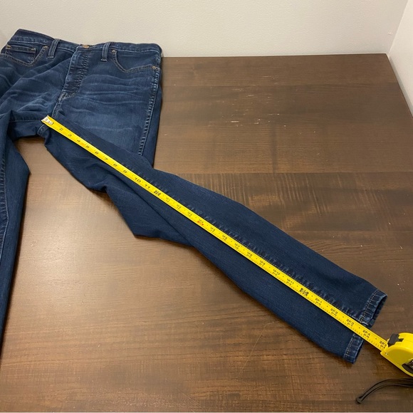 Madewell Dark Wash 10” High Rise Skinny Denim Blue Jeans Women’s 29x28 - Picture 12 of 15